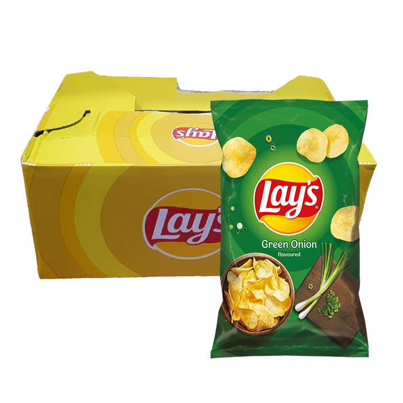 Lay's Green Onion Box of 14 (Czech Republic)