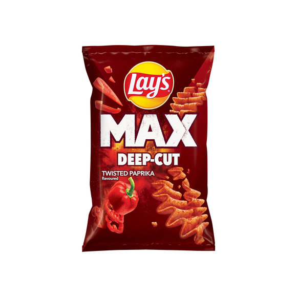 Lay's Max Deep Cut Twisted Paprika (Czech Republic)