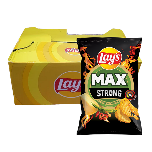 Lay's Max Strong Cheese & Cayenne Box of 14 (Czech Republic)