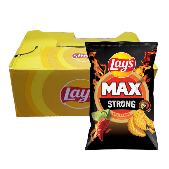 Lay's Max Strong Chilli & Lime Box of 14 (Czech Republic)